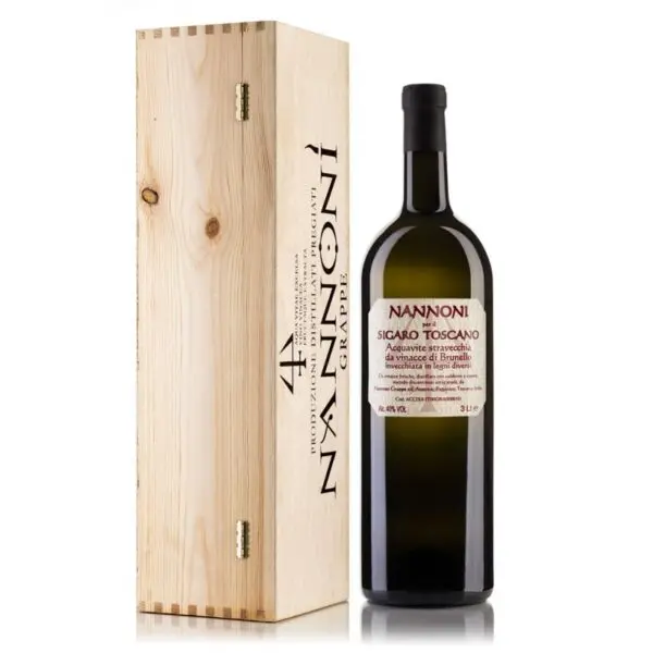 Grappa Nannoni Brunello Sigaro Toscano Doble Magnum Lt 3