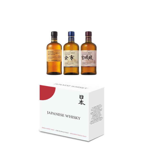 Nikka Whisky Pack - Boîte de whiskies japonais (3 bt. x cl 70