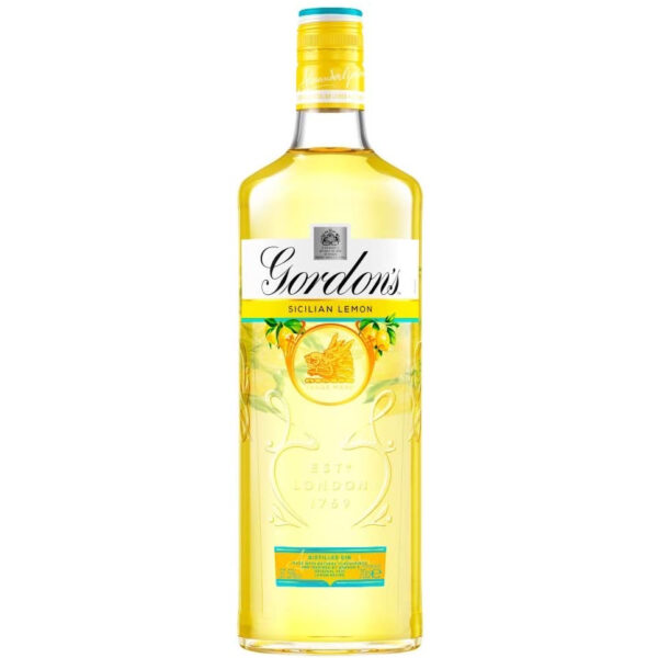 Gordon's Gin Sicilian Lemon Vol 37.5% cl 70 • Bottiglieria del Massimo