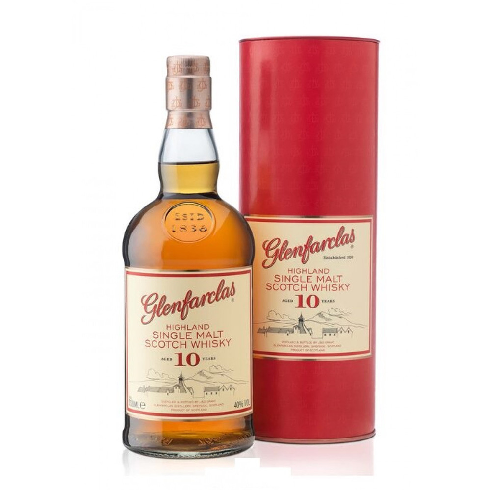 Glenfarclas 10 yo Single Malt Scotch Whisky •