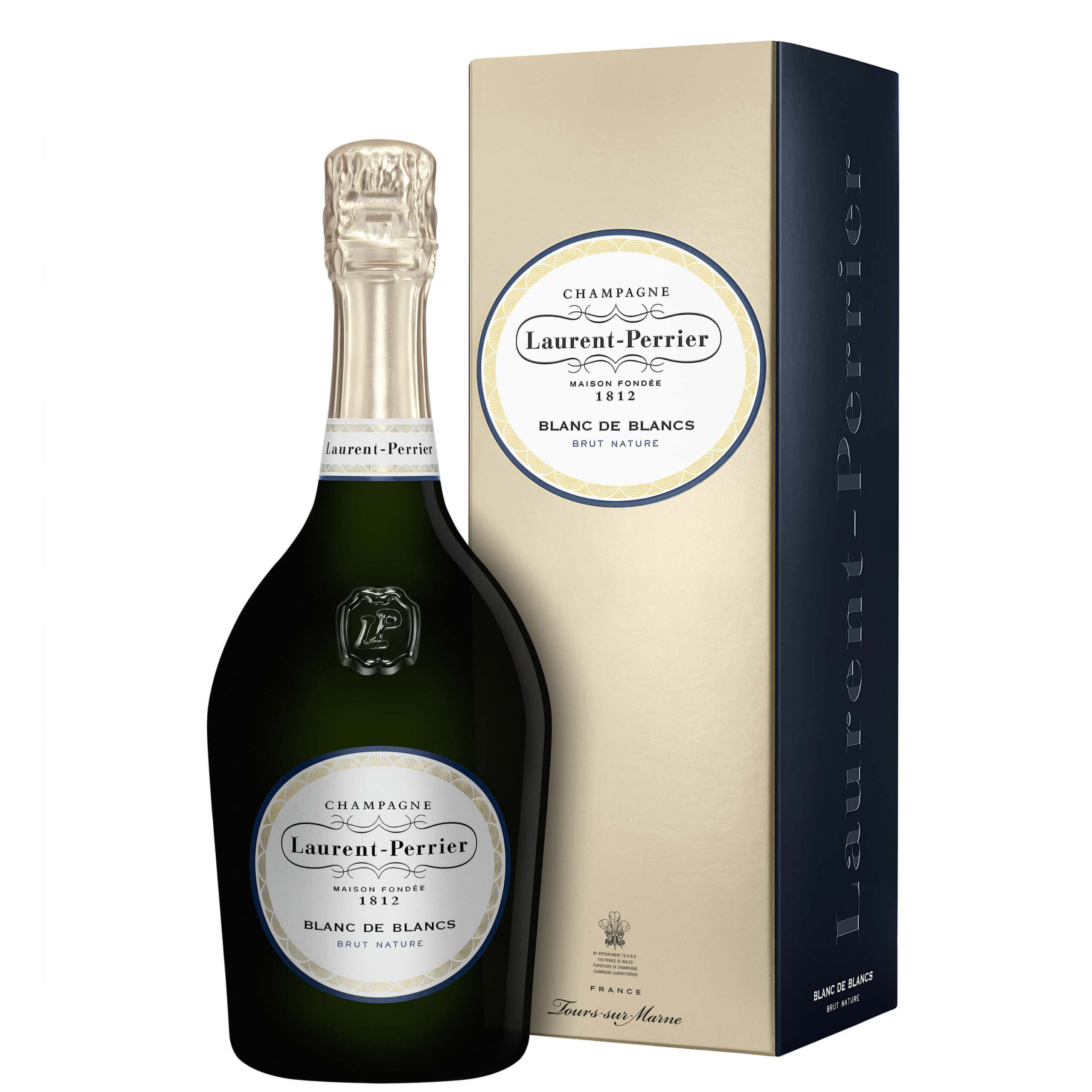 Laurent Perrier Blanc de Blancs Champagner in einer Schachtel Cl 75 •  Bottiglieria del Massimo